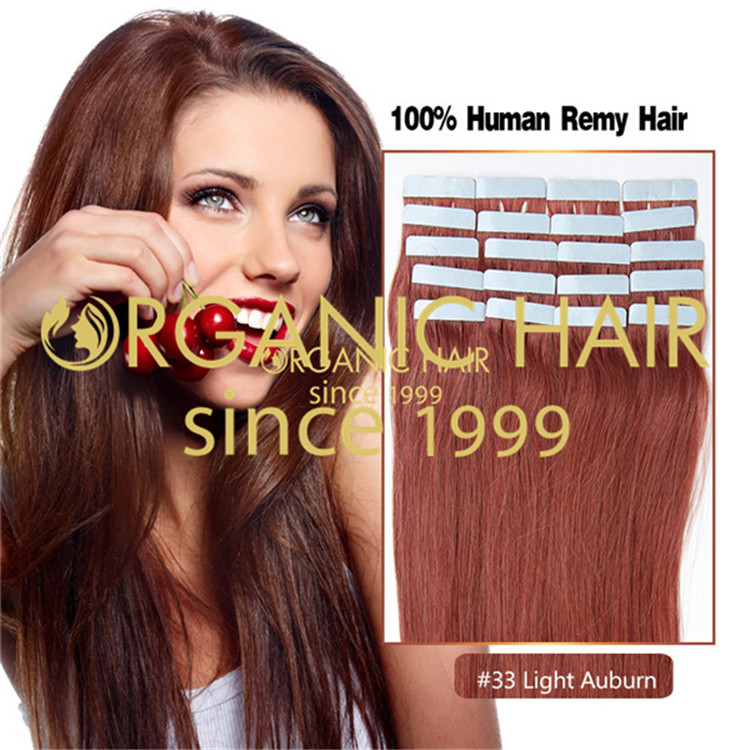 European hair colored tape in extensions,top quality and affordable price A26